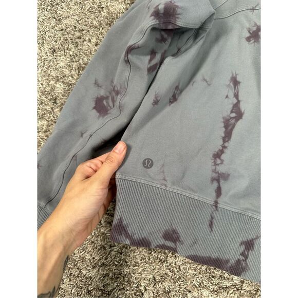 Lululemon Ready To Roll Crew Pullover Crewneck Sweatshirt Shibori Gris Magnum 6 - Picture 6 of 11